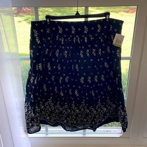 Michael Kors A line Lined skirt black SZ-14 NWT